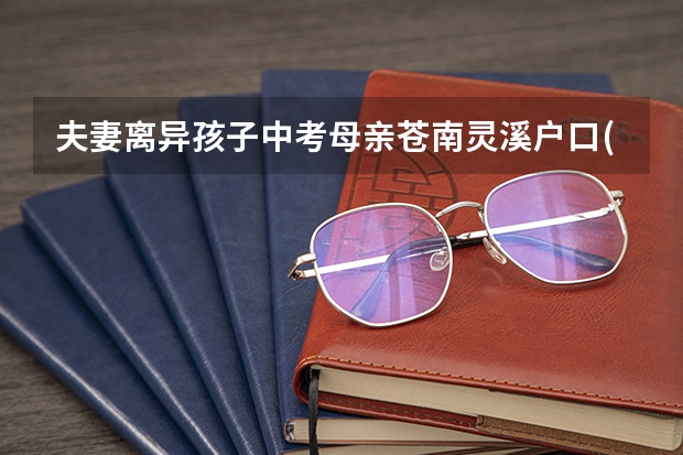 夫妻离异孩子中考母亲苍南灵溪户口(孩子苍南灵溪户口)父亲苍南金乡户口怎么填志愿好