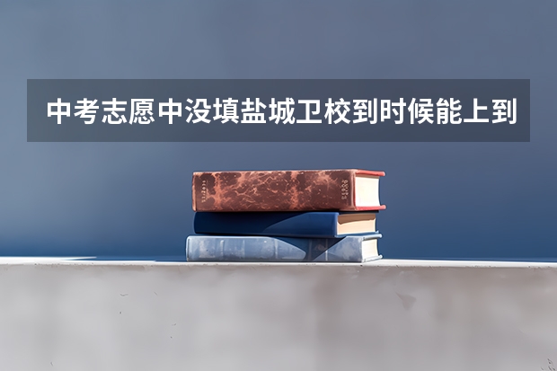 中考志愿中没填盐城卫校到时候能上到学吗？