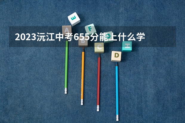 2023沅江中考655分能上什么学校？