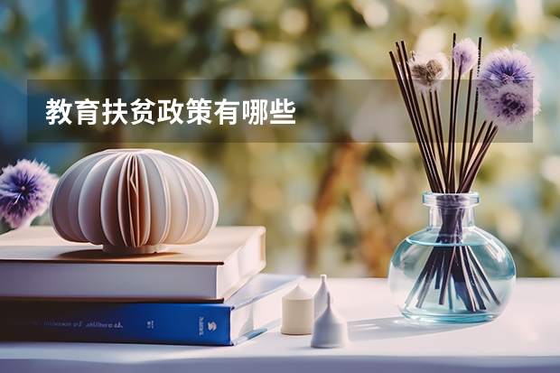 教育扶贫政策有哪些