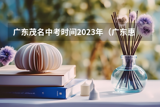 广东茂名中考时间2023年（广东惠州中考是否用标准分?）