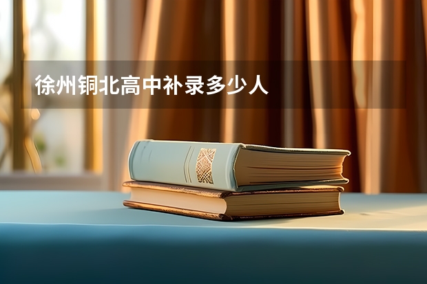 徐州铜北高中补录多少人