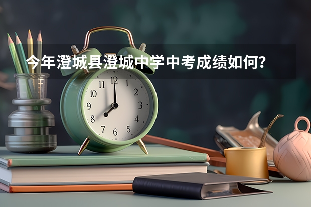 今年澄城县澄城中学中考成绩如何？