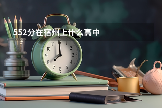 552分在宿州上什么高中