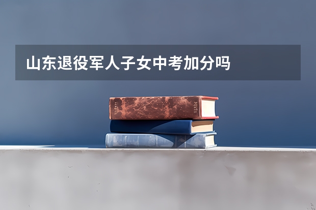 山东退役军人子女中考加分吗