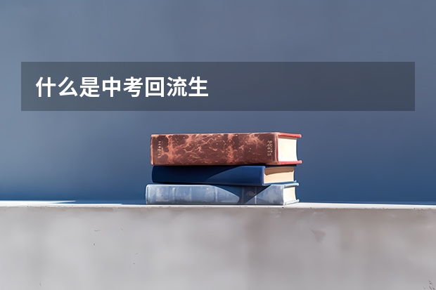 什么是中考回流生
