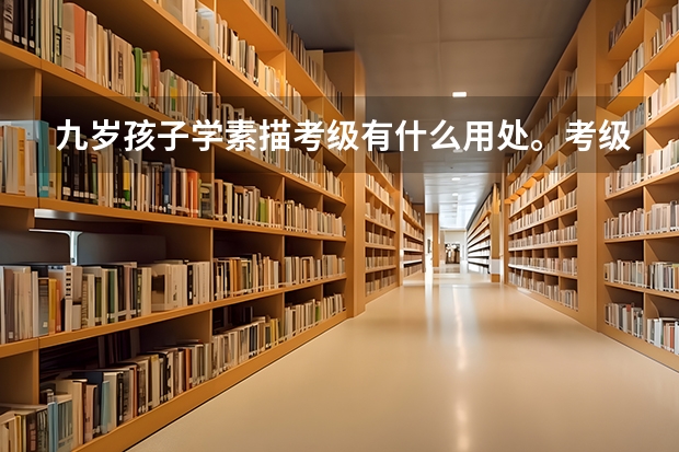 九岁孩子学素描考级有什么用处。考级对中考有帮助吗
