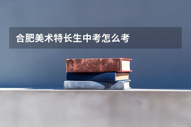 合肥美术特长生中考怎么考
