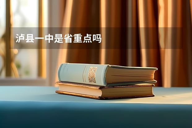 泸县一中是省重点吗