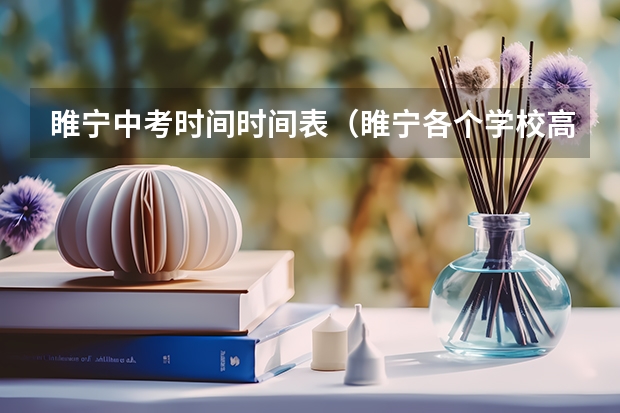 睢宁中考时间时间表（睢宁各个学校高中录取分数线）