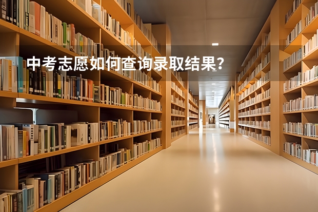 中考志愿如何查询录取结果？