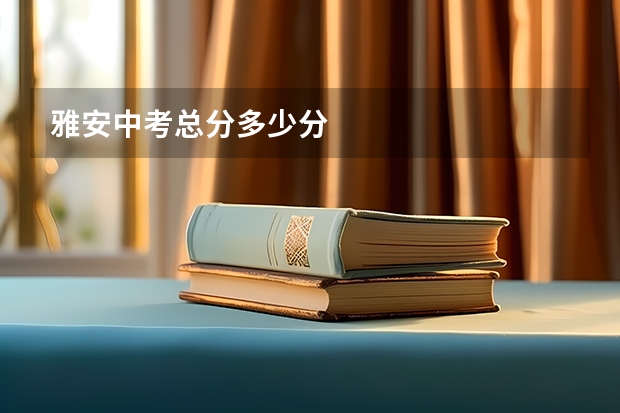 雅安中考总分多少分