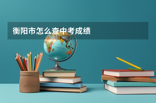 衡阳市怎么查中考成绩