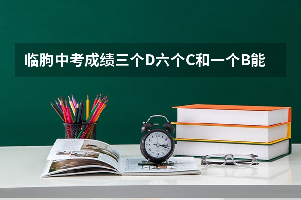 临朐中考成绩三个D六个C和一个B能上高中吗