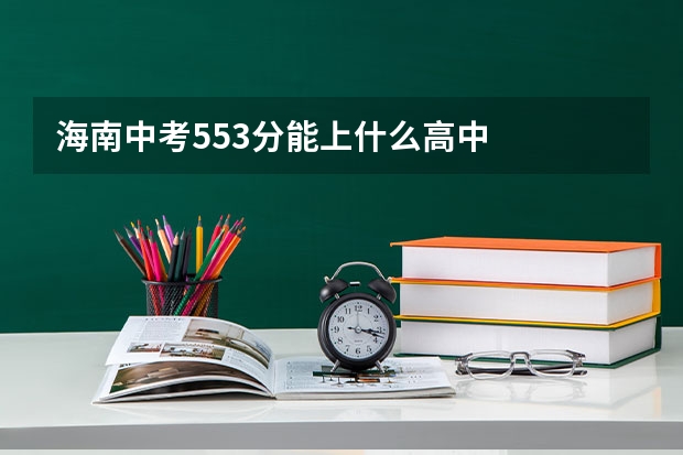 海南中考553分能上什么高中