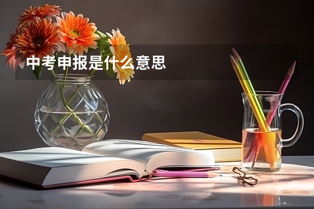 中考申报是什么意思