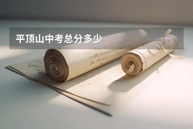 平顶山中考总分多少