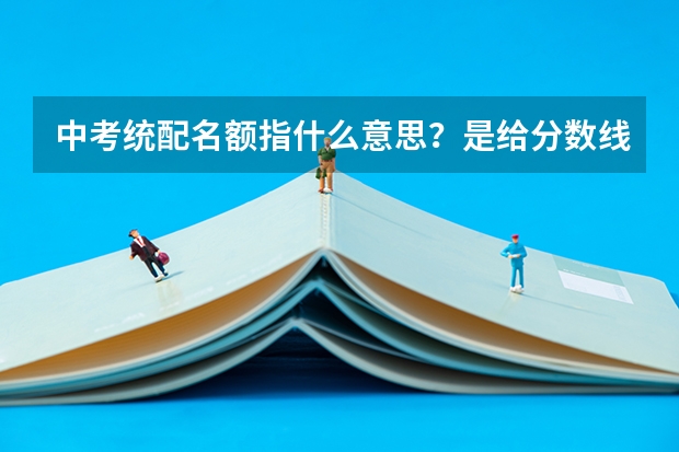 中考统配名额指什么意思？是给分数线以下的学生的吗？