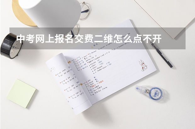 中考网上报名交费二维怎么点不开
