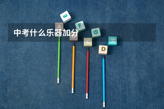 中考什么乐器加分