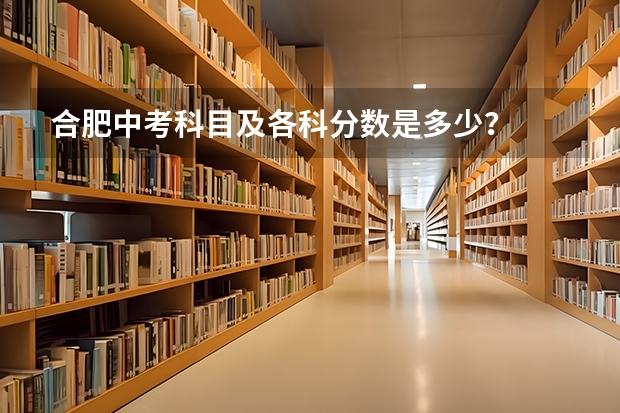 合肥中考科目及各科分数是多少？