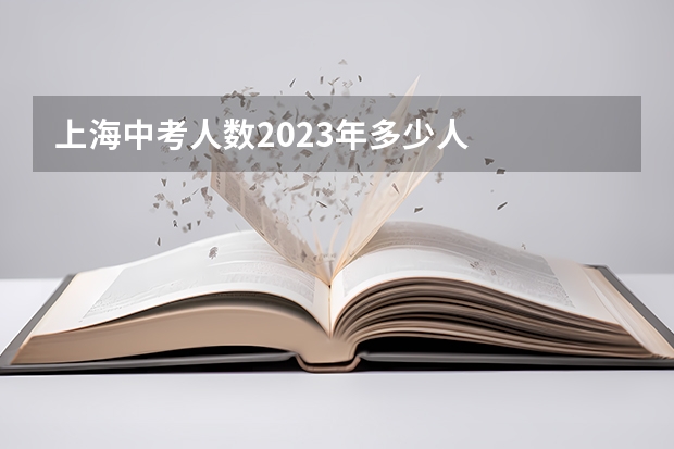 上海中考人数2023年多少人