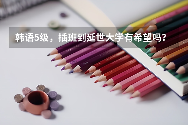 韩语5级,插班到延世大学有希望吗?