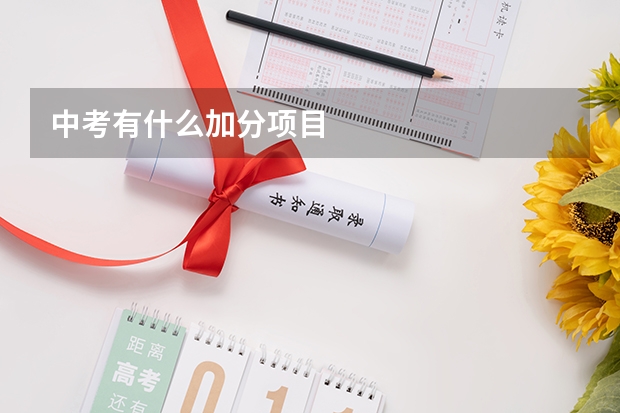中考有什么加分项目