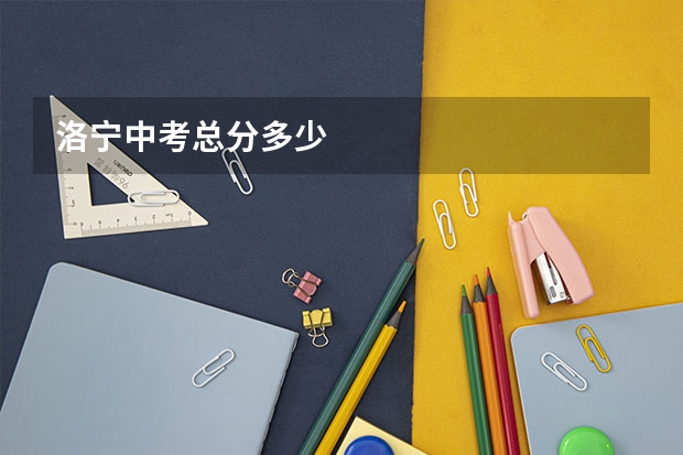 洛宁中考总分多少