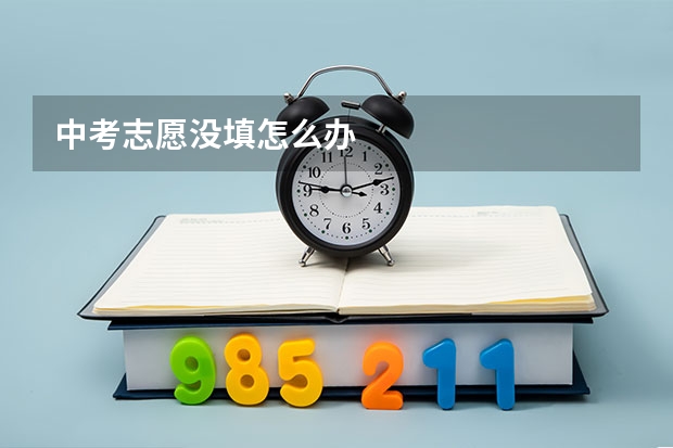 中考志愿没填怎么办